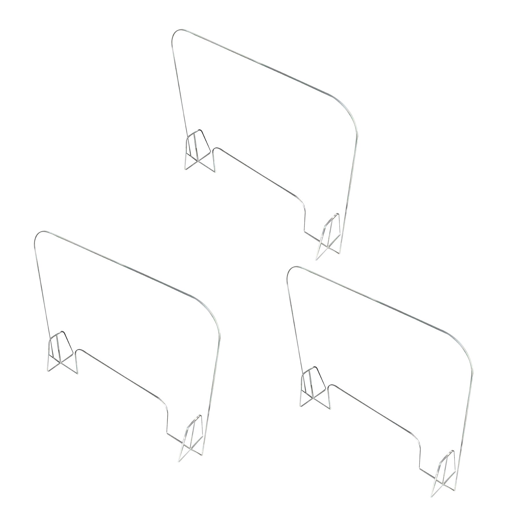 40X40cm Sneeze Guard, Transparent Counter Protective Sn Portable Counter Shield for Store Retail Office(Thick m): Default Title