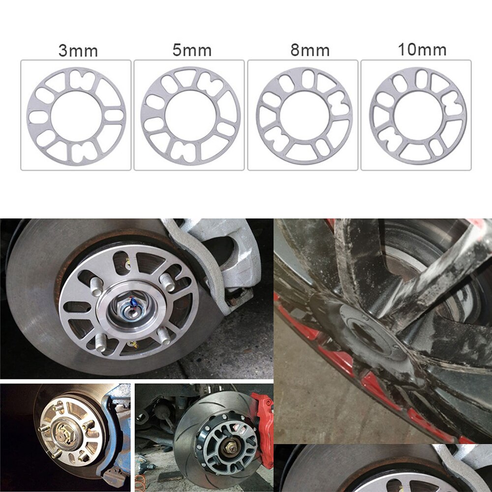 Espaciadores de rueda de coche Universal, adaptador de placa de cuñas, apto para 4x100, 4x114,3, 5x100, 5x108, 5x114,3, 5x, 5x120, 1 unidad