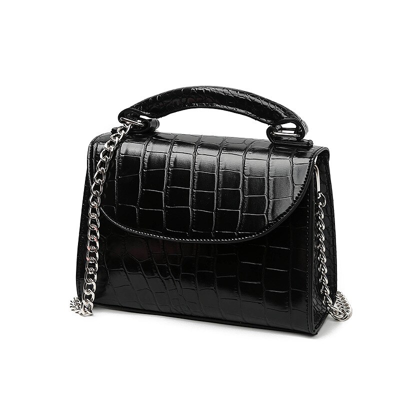 Crocodile motif bandoulière sacs pour femmes petite chaîne sac à main petit sac en cuir PU sac à main dames sacs de soirée
