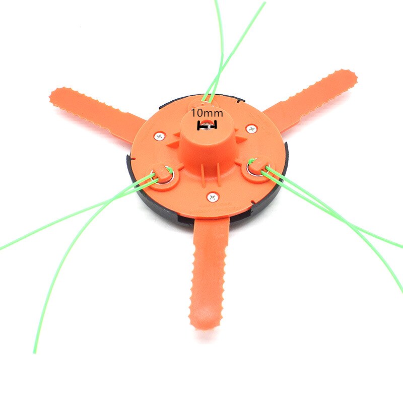 Newest Knife/Blade Rope Dual-Use Grass Cutter Trimmer Head With Steel Wire Lawn Mower Brush Cutter Thread Nylon Brushcutter