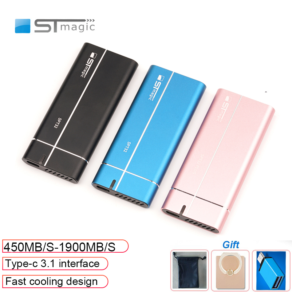 Stmagic External SSD USB3.1 128GB 256GB Portable Solid State Drive HDD 512GB 1TB Type C PSSD M.2 Sata3 hard Disk for pc macbook