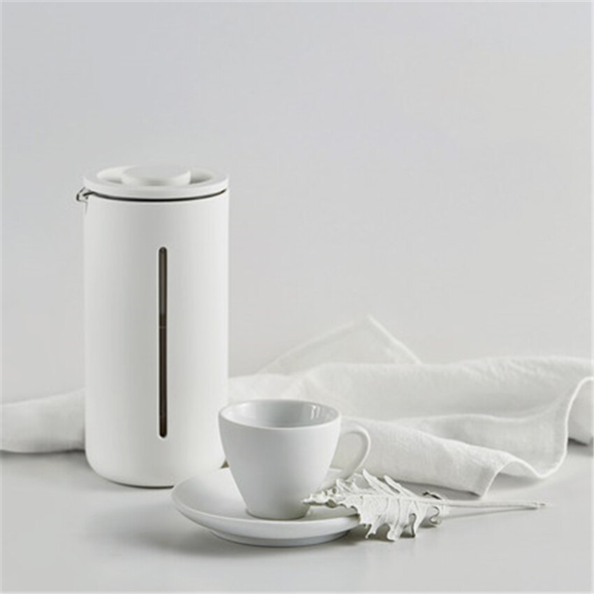 Fransk press kaffe / te bryggare kaffekanna kaffebryggare vattenkokare 450ml glas termos i rostfritt stål för kaffedrycker