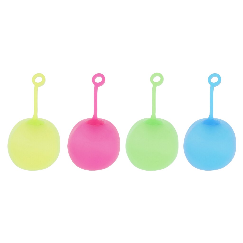 Stretchy Bounce Ball TPR Balloon for Children Toys Blow to 30cm S