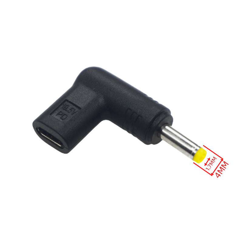 USB C PD to DC Power Connector Universal 20V Type C to DC Jack Plug Charging Adapter Converter for Router Tablet Mini Fan: Yellow