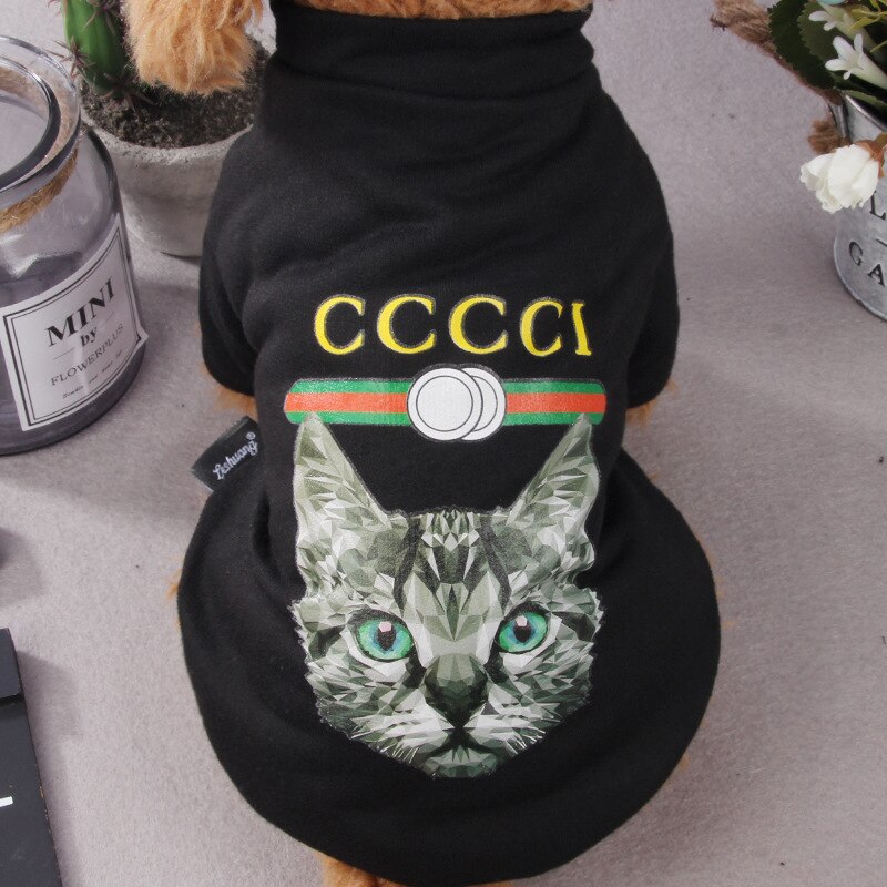 Thin fabric clothing for dogs cats teddy dog t-shirts soft for the summer Two-legged clothing for dog outside pet supplies