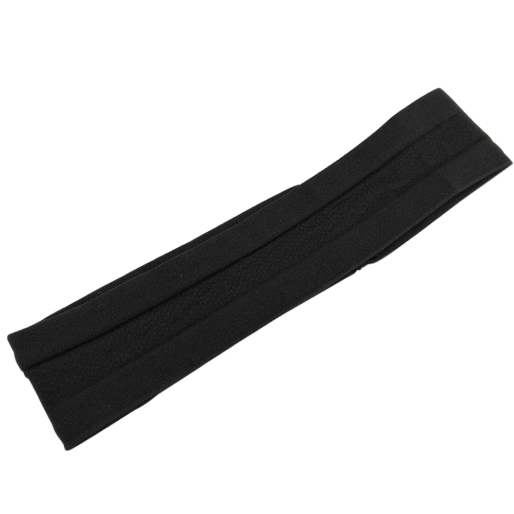 24.5cm absorberende sportssvede pandebånd svedbånd til mænd kvinder yoga hårbånd hoved svedbånd sportssikkerhed: Sort