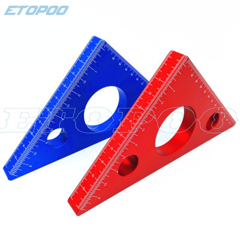 Aluminum right-angle ruler carpentry triangle height meter imperial Metric DIY tool carpentry tool