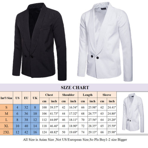 Men's One Button Slim Fit Casual Business Suit Coat Jacket