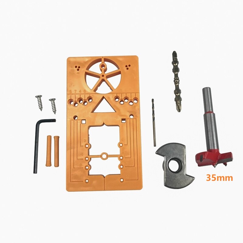 Multifunctional Hinge Punch Hole Locator Hinge Punching Formwork Installation Hinges Auxiliary Board for Door Cabinet: B