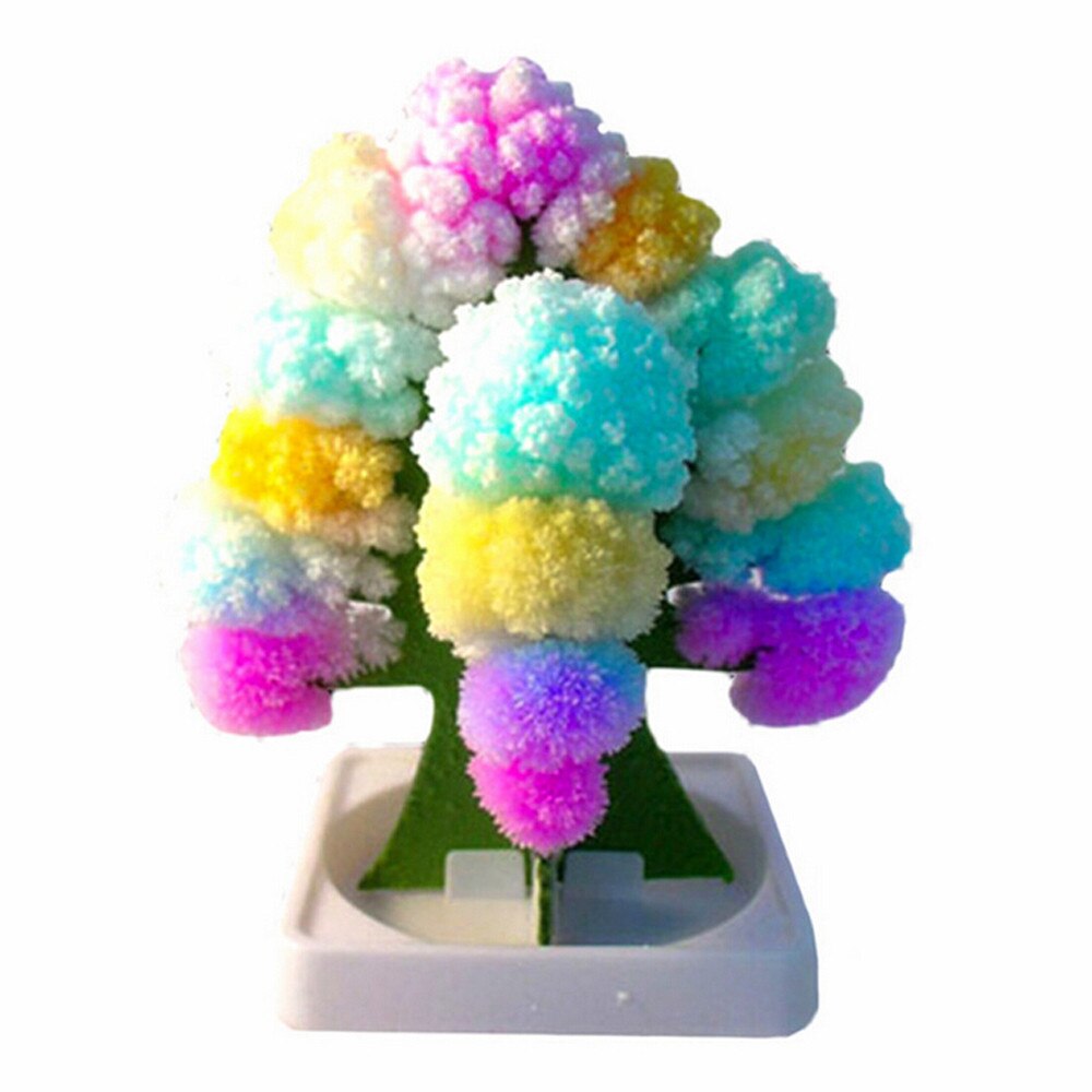 2pc Paper Tree Flowering Toy Colorful Magic Tree Paper Crafts 10ml: Default Title
