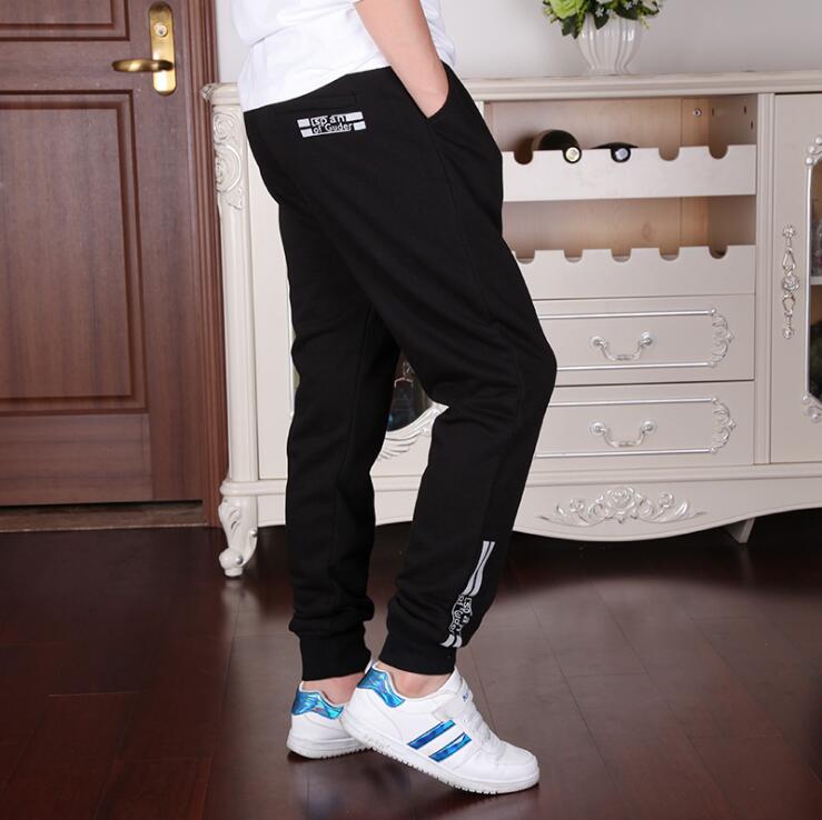 Winter Teenage Boys Pants Cotton Letter Kids Sports Pants For Boys Solid Trouser 3 4 6 8 10 12 14 16 Year Kids Clothes Boys