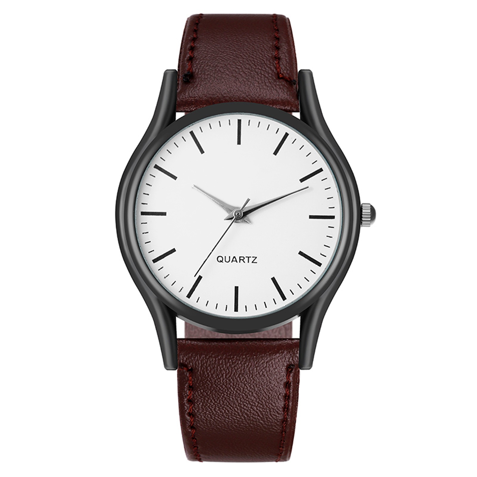 Horloge Voor Mannen Business Handhorloge Lederen Horloge Часы Мужские Erkek Kol Saati Reloj Homjes Para Hombre: WHITE