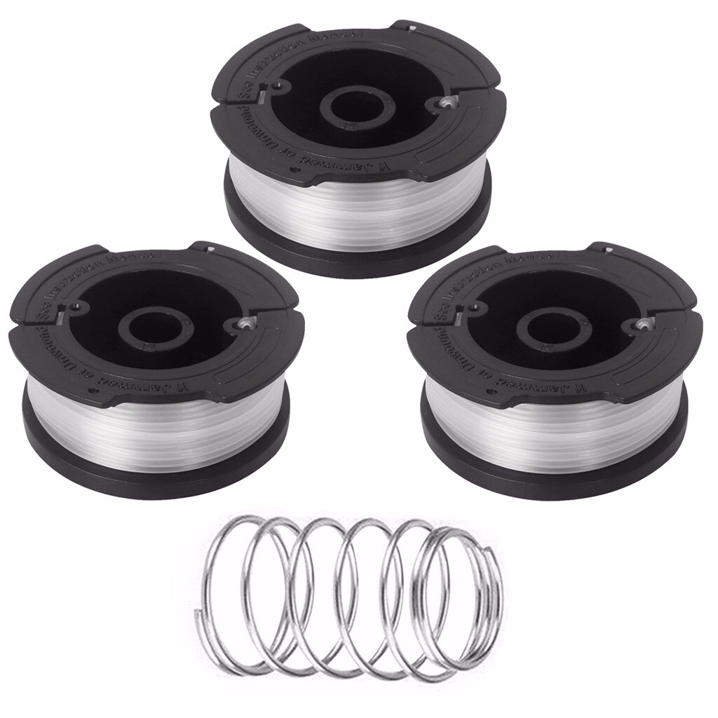 3PCS Spool & Nylon Line For Black And Decker A6481 Reflex Strimme Trimmer Deck.er AF-100-3ZP Spool Line fd: Default Title