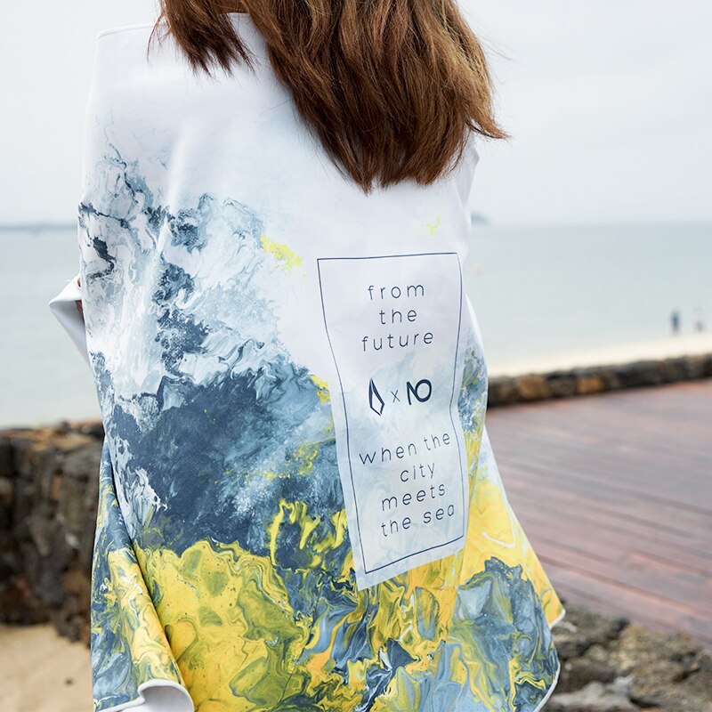 Nu-Juni Microfiber Snel Droog Strand Surfen Handdoek Camping Handdoek Sneldrogende Reizen Wandelen Bad Strand Zwemmen Gym Yogo handdoek: Default Title