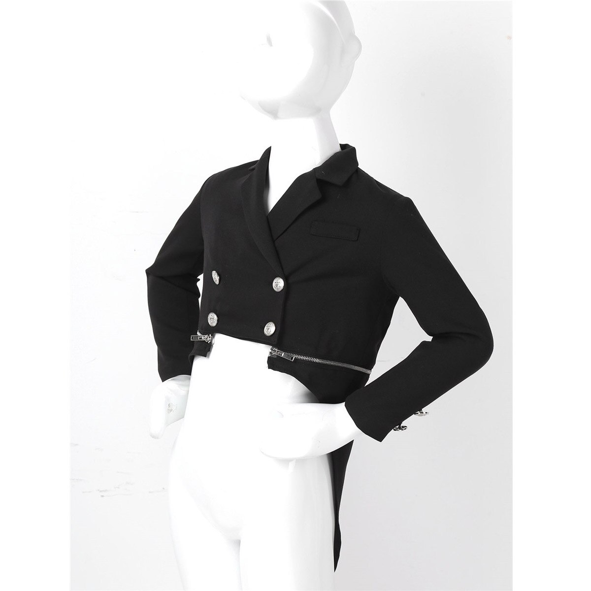 Traje de esmoquin para niños, chaqueta de manga larga, abrigos de golondrina para niño, traje Formal de actuación de , disfraz de Navidad