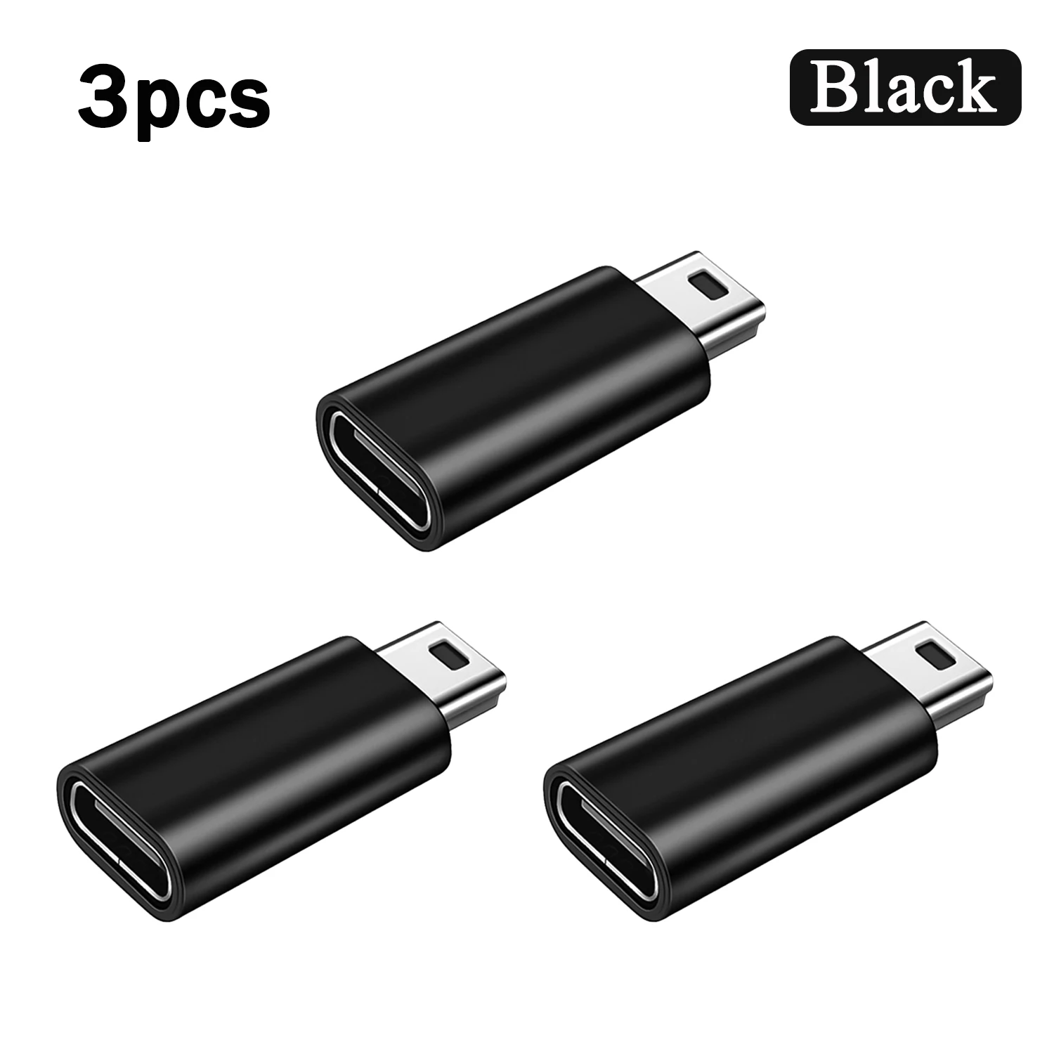 1-3 sztuki Adapter Mini USB męski na żeński typu C do smartfonów z systemem Android Tablet Złącze adaptera USB typu C na Mini USB: Różowy
