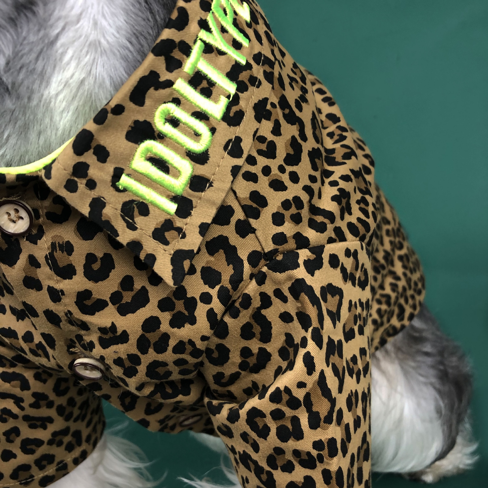 Coola husdjur hundkläder för hund leopard tryck hund kläder för små hundar chihuahua bomull valp skjortor