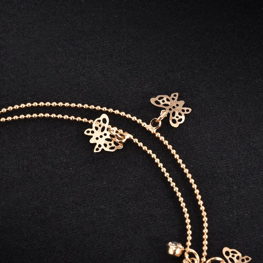 Gold Butterfly Anklet for Women Butterfly Ankle Bracelet Ankle Bracelet Stainless Steel Butterfly for Her