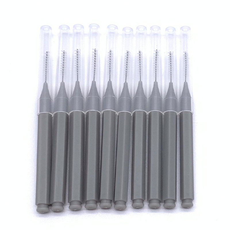Cepillo permanente para cejas de pequeño, cepillos para levantar cejas, Mini cepillo para extensión de pestañas, herramienta de maquillaje: Gris