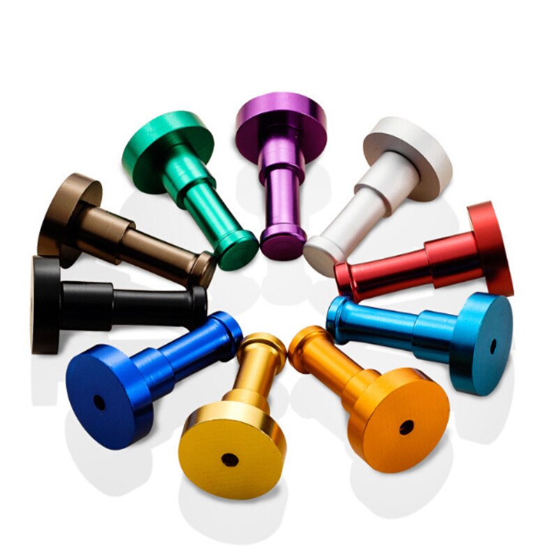 10 kleuren ruimte aluminium multi-color diy handdoek muur haak spijker badkamer keuken kleding sleutel kapstok tas hanger houder