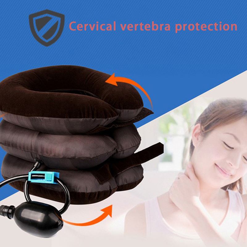 Opblaasbare Cervicale Airbag Kussen Kussen Apparaat Ondersteuning Houding Opblaasbare Nek Opblaasbaar Nekkussen Terug Tractie Apparaat