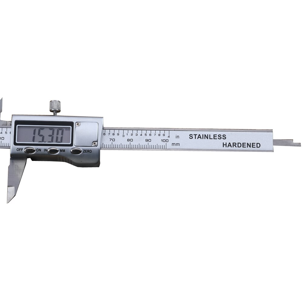 Calibrador Digital electrónico LCD de Metal, 4 pulgadas, 100mm, acero inoxidable, micrómetro a Vernier, herramientas de medición, calibradores digitales