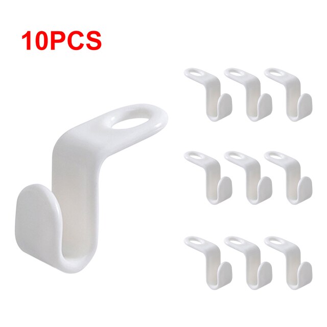 10Pcs Kleerhanger Connector Haken Cascading Hangers Ruimtebesparend Organisator: Default Title