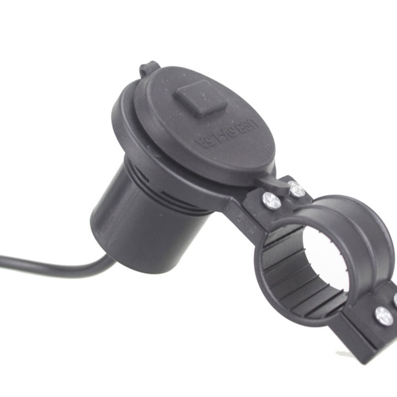 Motorcykel usb billaddare med switch modifierad telefon vattentät usb skoter modifierad mobiltelefon laddare 12v