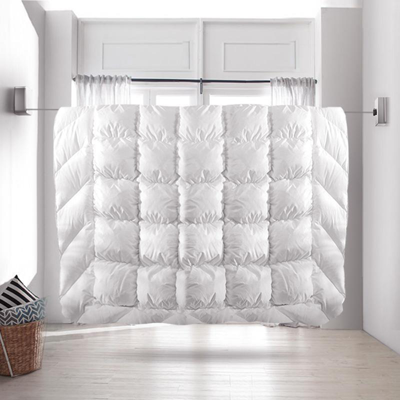 304 Stainless Steel Retractable Clothesline Indoor Balcony Dry Clothes Invisible Clothesline Freely Retractable