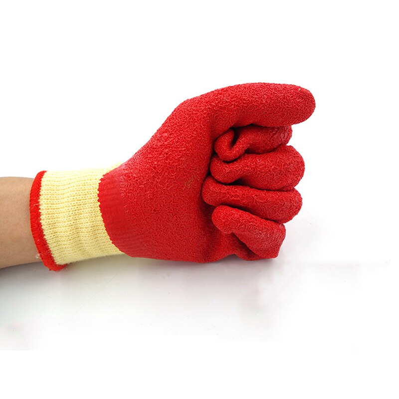 1 paire de gants de travail en Latex de Nylon utiles Anti-coupure et antidérapant