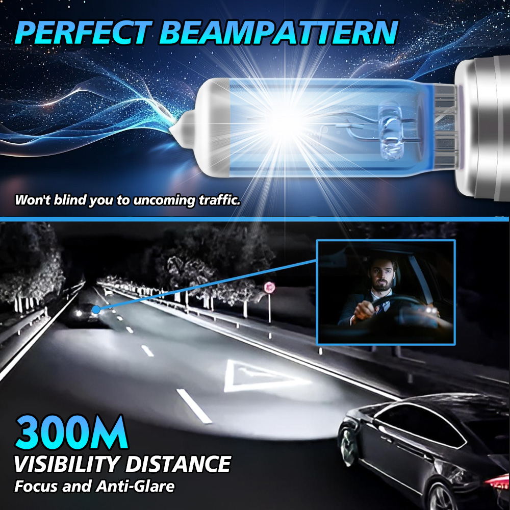 2pcs Super Bright H7 Halogen Headlight Bulbs 12V Car Headlamps 100W H1 H4 H11 9005 9006 5202 880 Halogen Lamps 6000K Fog Lights