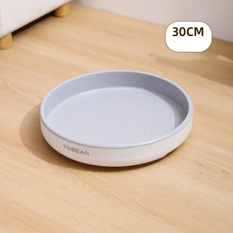 360 ° Drehung Gewürzregal Organizer Schrank Drehteller Gewürzhalter Küche Ablagefach für Küche Badezimmer Kühlschrank: Blau
