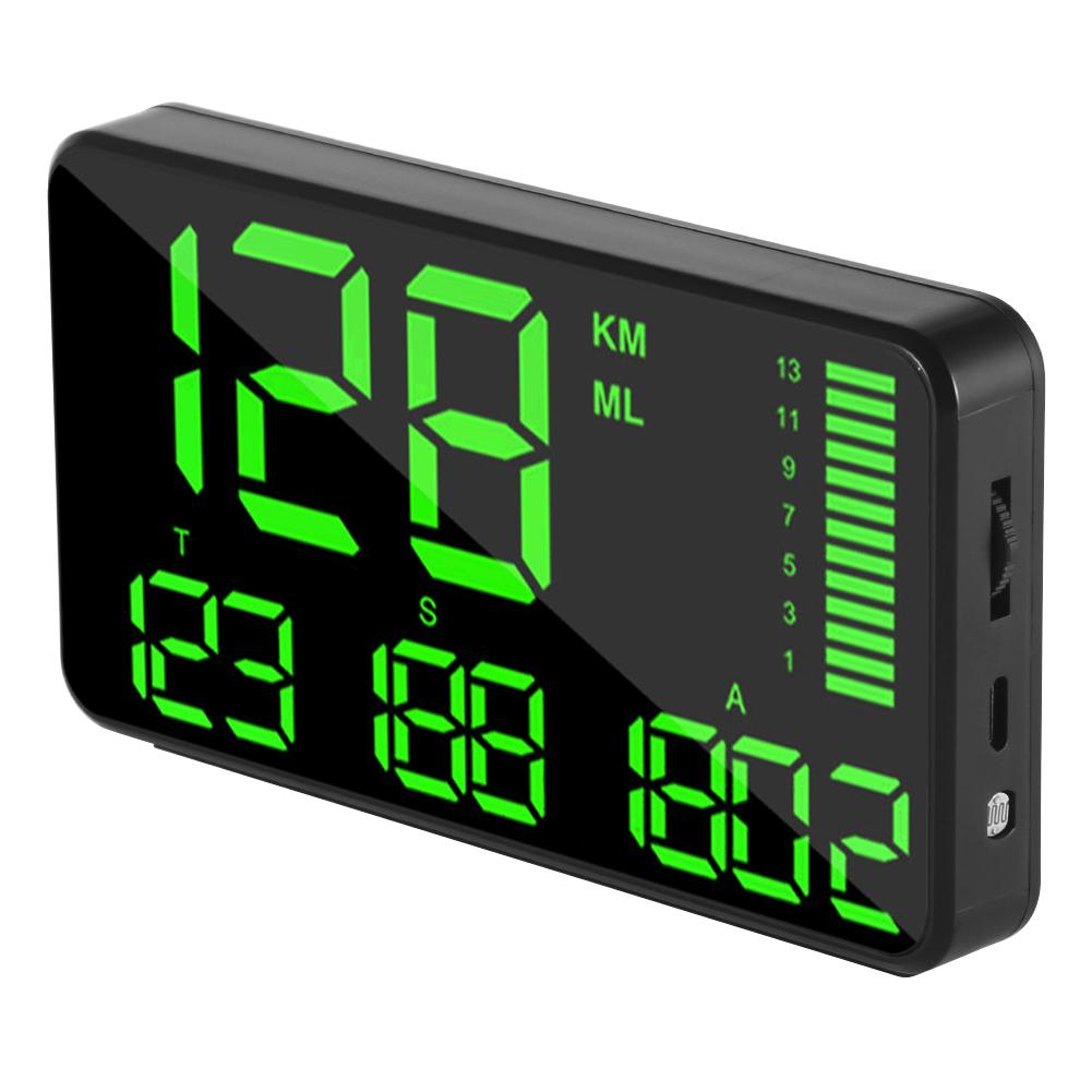 Digital GPS Speedometer Car HUD Head Up Display KM/H MPH Speed Display Over Speeding Alarm System Universal for Motorcycle Truck