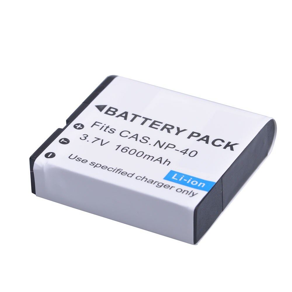 Batteria CNP-40 1600mAh NP-40 NP40 per Casio Exilim EX-Z600 EX-Z750 Z1000 Z1050 Z1080 FC100 FC150 P505 P600 P700