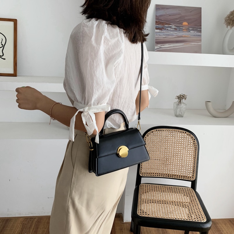 Vintage Retro Totes Bags For Women Handbag Soft Leather Female Small Bag Casual Retro Mini Shoulder Bag