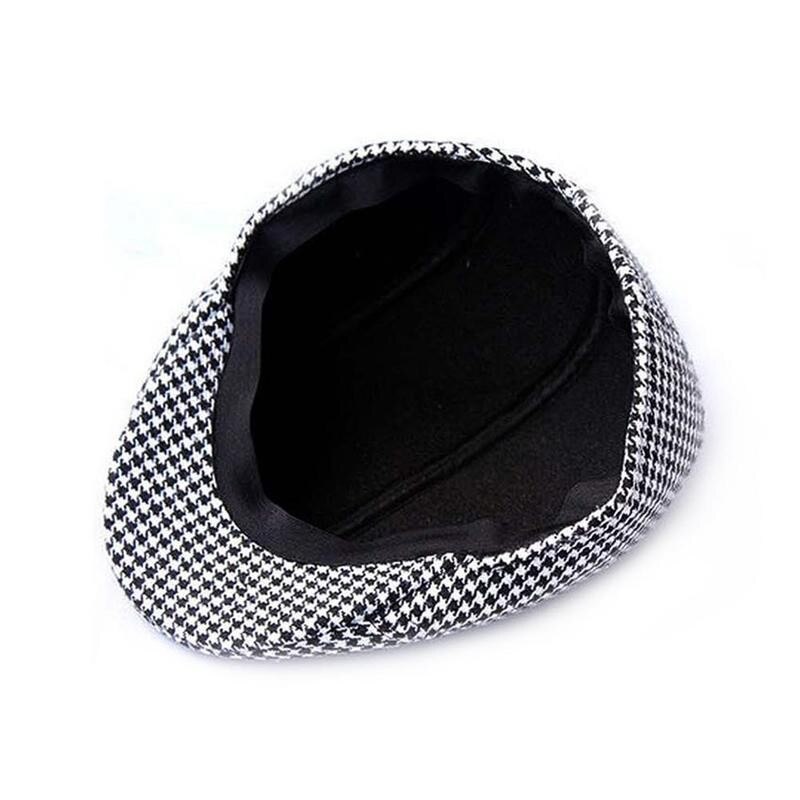 1Pc Peaky Blinders Hoed Katoen Plaid Baret Vintage Tweed Cap Verstelbare Hoed Voor Mannen En Vrouwen Accessoire Lente Peaky blinders Hoed