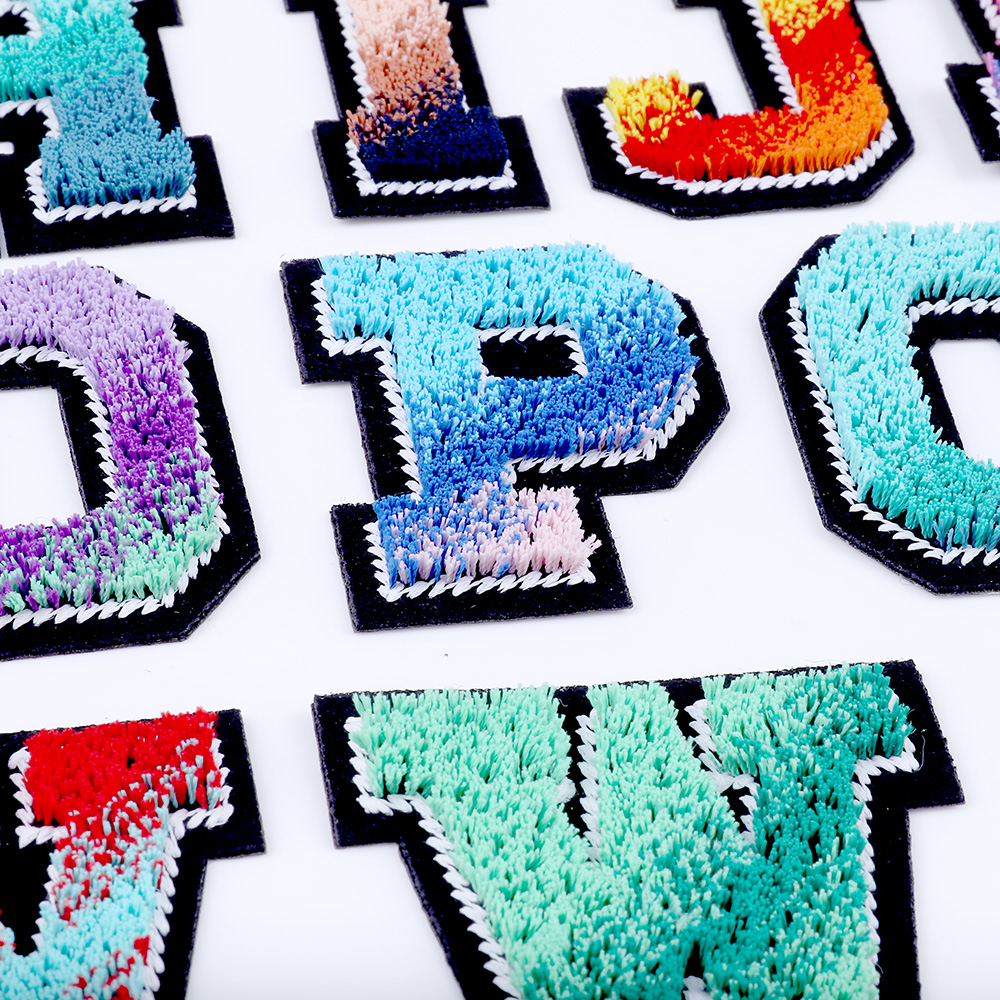 Letters Toothbrush Embroidery English Patches For Sew On Clothing Patch Clothes Applique DIY Garment Hat Decor