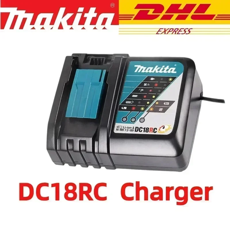 100%  ægte makita 6ah til makita 18v batteri  bl1860b bl1840 bl1830b bl1850b bl1850 bl1860 bl1815 erstatnings lithium batteri: Himmelblå