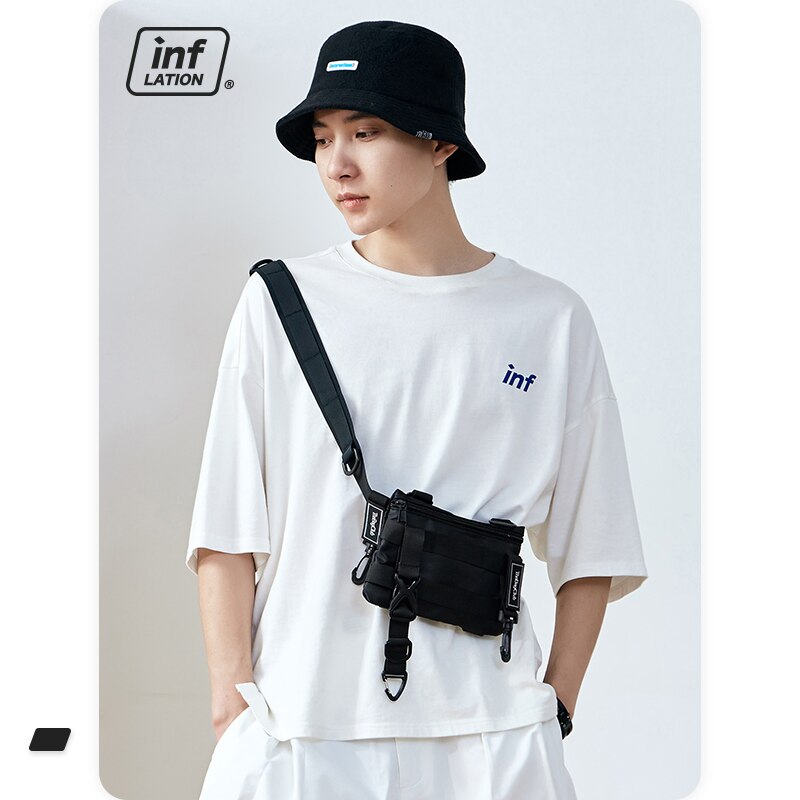 Inflatie Heren Heuptas Streetwear Hip Hop Mode Fanny Pack Katoen Mannen Riem Tas Reistas Поясная Сумка 283AI2019