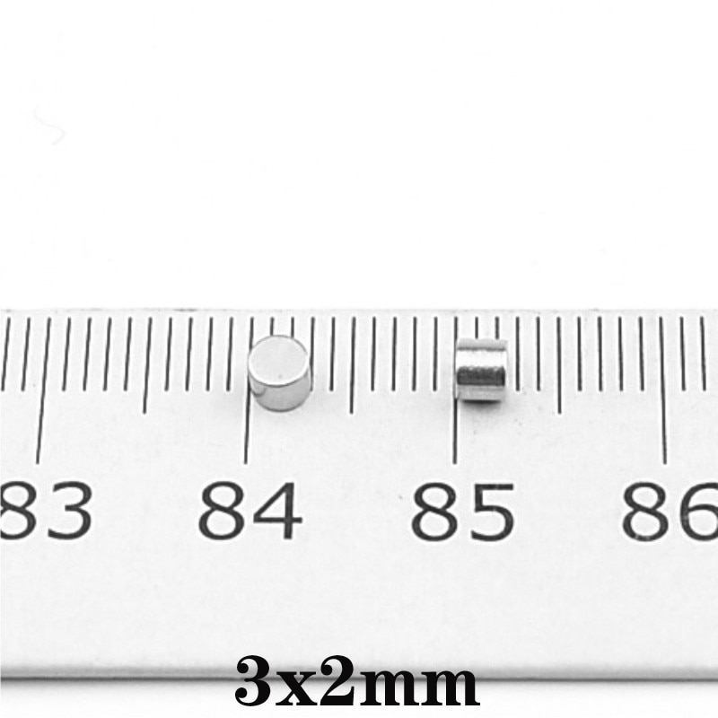 50 ~ 5000 Stuks 3X2 Zoeken Kleine Diameter Magneet 3Mm X 2Mm Bulk Kleine Ronde Magneten 3X2Mm Neodymium Disc Magneten 3*2 Sterke Magneet