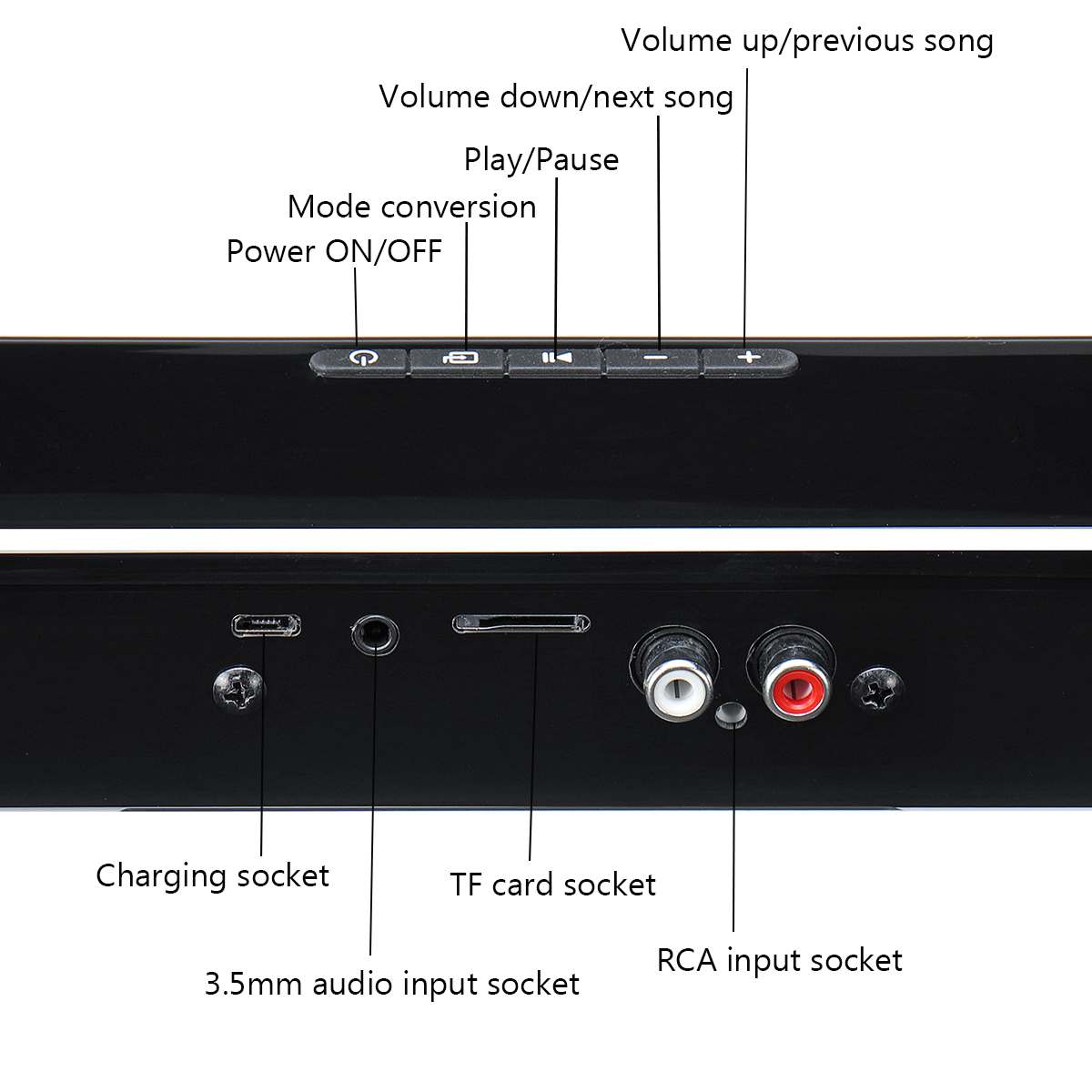20W TV Speaker Soundbar bluetooth Wireless Home Theater Sound Bar Remote Control