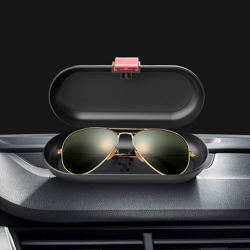 Auto Zonneklep Bril Case Voor Tesla Modle 3 X S Glazen Houder Organizer Glazen Opbergdoos Houder Visor Zonnescherm glazen Doos