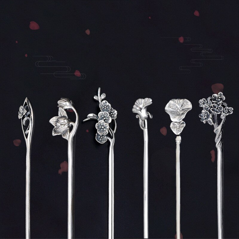 Bocai  s925 haaraccessoires aus sterlingsilber, 2022 beliebte kopfbedeckungen, haarnadeln aus reinem silber, schmuck für damen