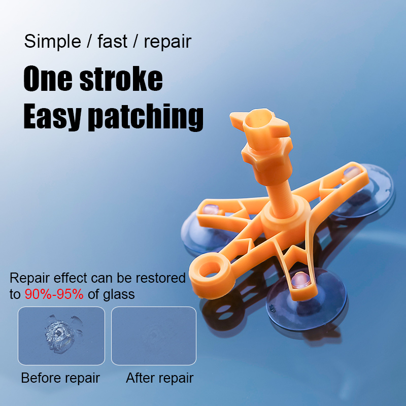 Windshield Repair Kit Quick Fix Car Windscreen Bullseye Rock Chip Crack Scratch J99