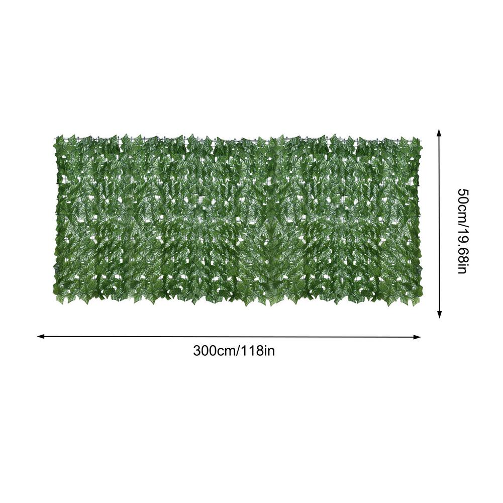 Artificial Green Leaf Screening Rolls Privacy Fence Screen Hedges Color-printed Creeper Balcony Private Screen Can Be Spliced: Color printing0.5x3m