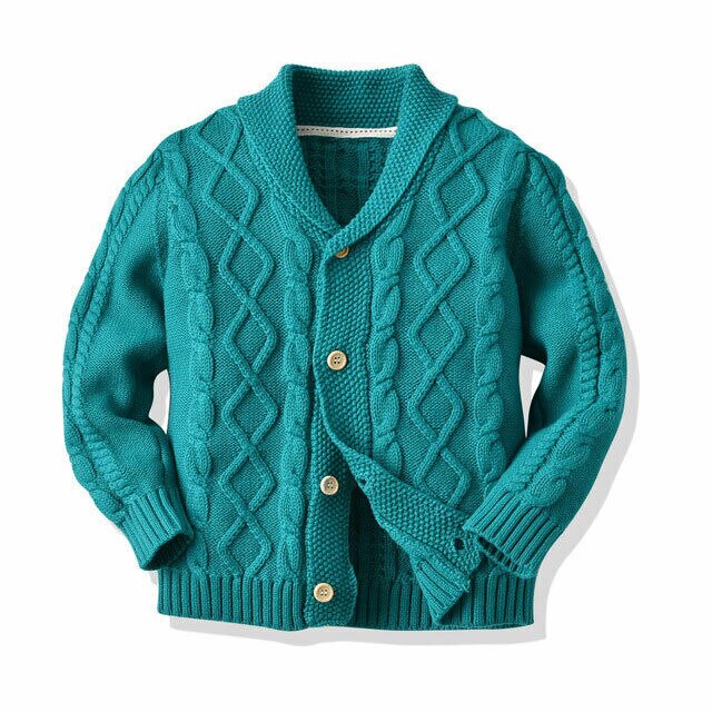 Crianças meninos meninas camisola jaquetas ao ar livre casacos cardigan malhas novos casacos casuais crianças camisola meninos: green / 110