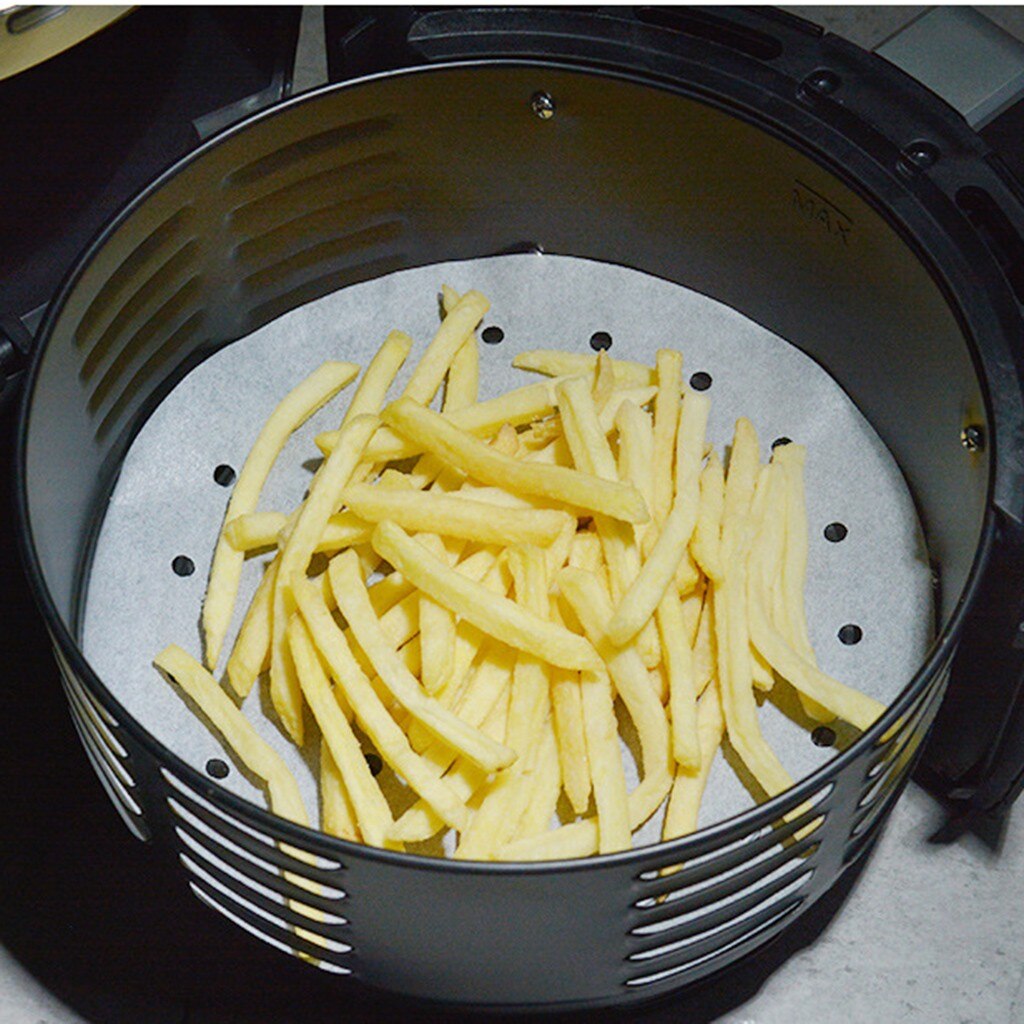 100Stck Öl Absorbieren Papier Perforierte Papier für Luft Friteuse, Stromer, Pfannen