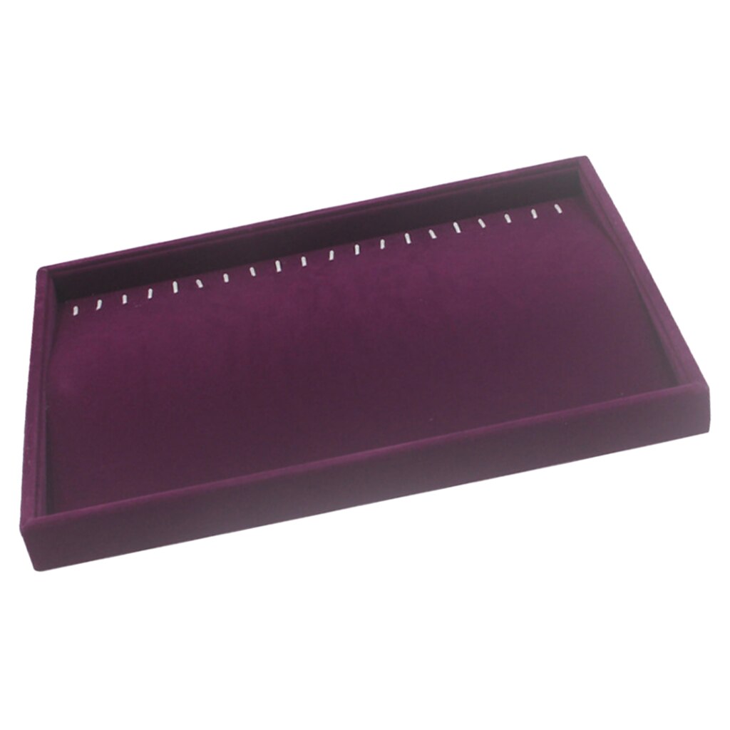 Velvet Drawer Jewlery Box Organizer Tray for Watch Bangle Rings Display Showcase Purple 35 x 24 x 3cm: 5 35 x 24 x 3cm