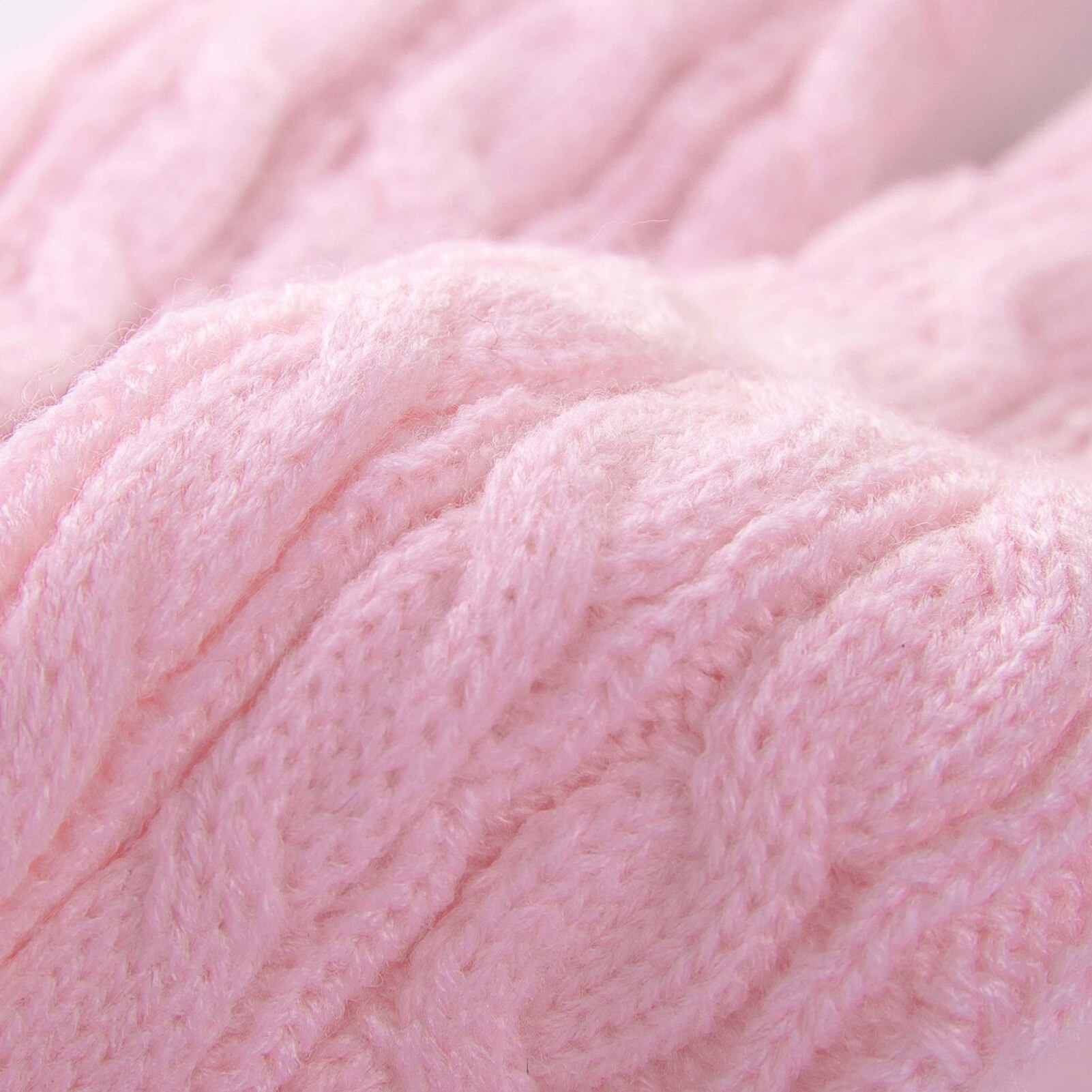 Kvinder lårstrømper efterår vinter ensfarvet over knæstrømper fletning strikkede strømper varmestrømper grå pink elastik varm