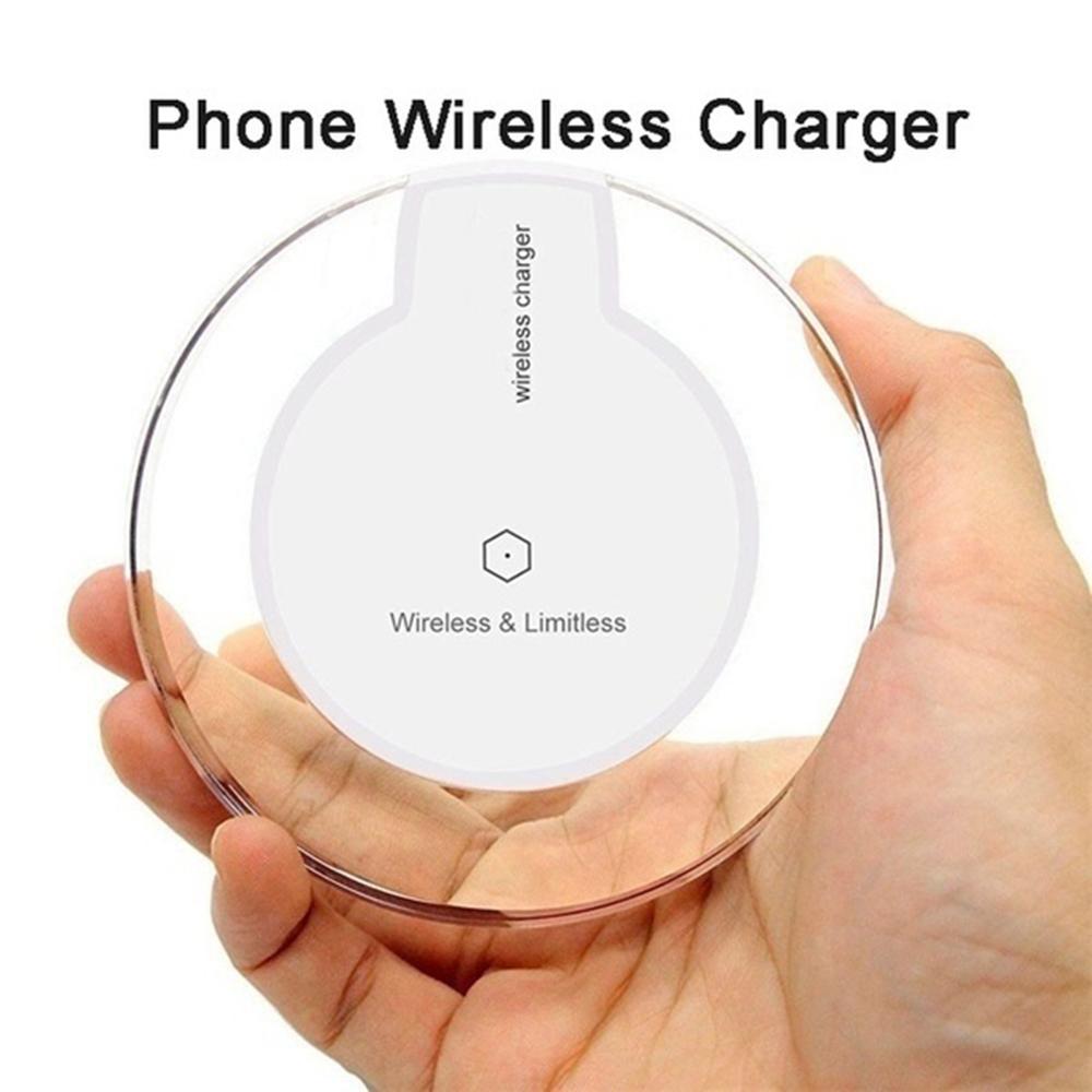 Ultra-thin qi wireless charging pad for iphone x and samsung galaxy; qi wireless charger for universal mobile phones; wireless charger